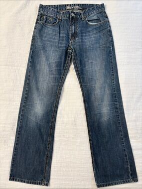 GUC Nevada Men's Classic Straight-Leg Blue Jeans